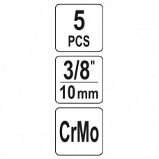 YATO Set de extractoare suruburi / piulite deterio..
